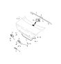 Diagram for Kia Spectra Rear Door Striker - 0K2N156840