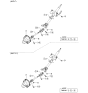 Diagram for 2001 Kia Spectra Steering Column - 0K2AC32100E