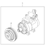 Diagram for 1997 Kia Sephia A/C Compressor - 1K2NA61450A