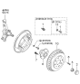 Diagram for 2000 Kia Spectra Wheel Bearing - 0K20226150