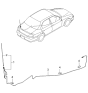 Diagram for 2001 Kia Spectra Antenna Mast - 1K2AA66930