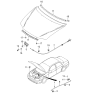 Diagram for 2003 Kia Spectra Hood Latch - 0K2AA56620A