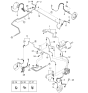 Diagram for 2002 Kia Spectra ABS Sensor - 0K2N143711