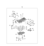 Diagram for Kia Automatic Transmission Filter - 463212Z000