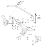 Diagram for Kia Spectra Sway Bar Kit - 0K2N134151B