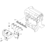 Diagram for 2001 Kia Spectra Exhaust Manifold - 285102Y000