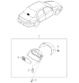 Diagram for 2001 Kia Spectra Interior Light Bulb - 0K2AA51585