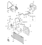 Diagram for Kia Sephia Serpentine Belt - 1K2NA15909