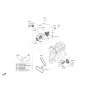 Diagram for Kia Water Pump Pulley - 251292GTA0