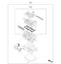 Diagram for 2018 Kia Stinger Cylinder Head Gasket - 209202CA03