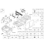 Diagram for Kia K5 Body Mount Hole Plug - 1731316000