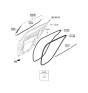 Diagram for 2021 Kia Stinger Weather Strip - 83210J5000