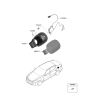 Diagram for 2022 Kia Stinger Fuel Filler Housing - 81595J5000