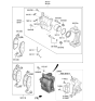 Diagram for 2019 Kia Stinger Brake Caliper Repair Kit - 58114J5500