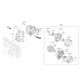 Diagram for Kia Sedona Alternator Pulley - 373213L001