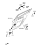 Diagram for 2022 Kia Stinger Door Handle - 83651J5010