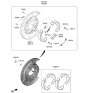 Diagram for 2018 Kia Stinger Parking Brake Shoe - 58250G9550