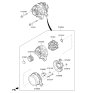 Diagram for Kia Stinger Alternator Case Kit - 373602CTA0