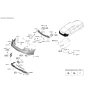 Diagram for Kia Stinger Parking Assist Distance Sensor - 95720J5000ABP