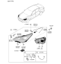 Diagram for 2018 Kia Stinger Light Control Module - 92190J5120