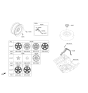 Diagram for 2020 Kia Stinger Wheel Cover - 52960J5100