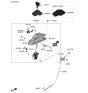 Diagram for 2018 Kia Stinger Automatic Transmission Shifter - 46700J5100