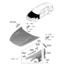 Diagram for Kia Hood - 66400J5000