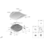 Diagram for Kia Stinger Weather Strip - 86435J5000