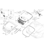 Diagram for Kia Stinger Weather Strip - 87321J5000