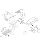 Diagram for 2021 Kia Stinger Knock Sensor - 392502CTA0