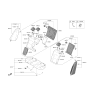 Diagram for 2019 Kia Stinger Armrest - 89900J5010CKS