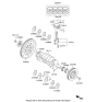 Diagram for 2019 Kia Stinger Crankshaft Gear - 231212C550