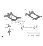 Diagram for 2023 Kia Stinger Front Cross-Member - 62410J5500