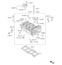 Diagram for 2021 Kia Stinger Cylinder Head - 432Z42CH00