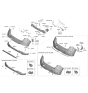 Diagram for 2023 Kia Soul Bumper - 86612K0AA0