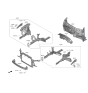 Diagram for 2023 Kia Soul Radiator Support - 64101K0500