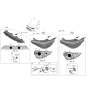 Diagram for 2020 Kia Sedona Light Socket - 92166A9200