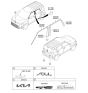 Diagram for 2023 Kia Soul Emblem - 86315K0AA0