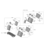 Diagram for 2024 Kia Soul Seat Cover - 89460K0100SV6