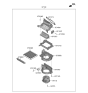 Diagram for 2023 Kia Soul Blower Motor - 97100K0060