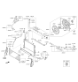 Diagram for Kia Optima Hybrid Cooling Fan Assembly - 25380E6000