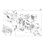 Diagram for 2016 Kia Optima Hybrid Evaporator - 97139D5000