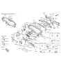 Diagram for Kia Optima Hybrid Steering Column Cover - 84852D4200WK