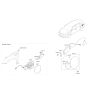 Diagram for 2017 Kia Optima Hybrid Fuel Door - 69510A8100