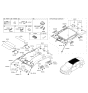 Diagram for 2018 Kia Optima Hybrid Sun Visor - 85201D5000BGA