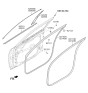 Diagram for Kia Optima Door Seal - 82130D4000