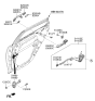 Diagram for Kia Optima Hybrid Door Latch Assembly - 81420D4000