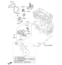 Diagram for 2016 Kia Optima Hybrid A/C Idler Pulley - 252882E650