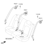 Diagram for 2016 Kia Optima Hybrid Seat Belt - 89810A8500BGH