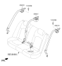 Diagram for 2018 Kia Optima Hybrid Seat Belt - 89810A8500BGH